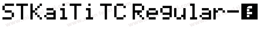 STKaiTi TC Regular字体转换